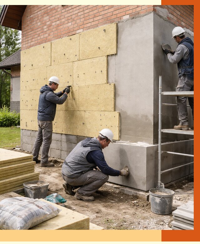 Утепление частного дома в Кохме под ключ от 7791 руб/м2 — недорого | ТепломастерКхм