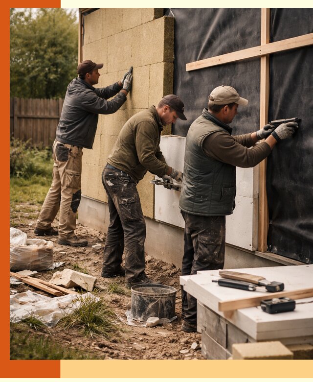 Утепление дачного дома под ключ в Кохме