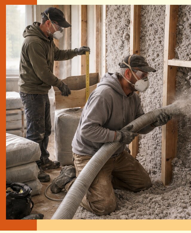 Утепление таунхауса эковатой в Кохме для максимально теплых стен