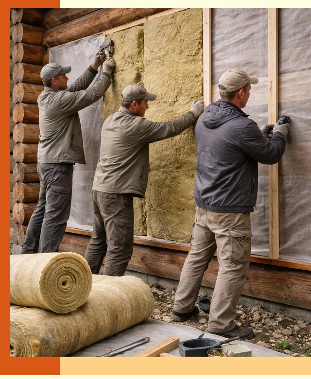 Утепление деревянного дома в Кохме эффективными технологиями