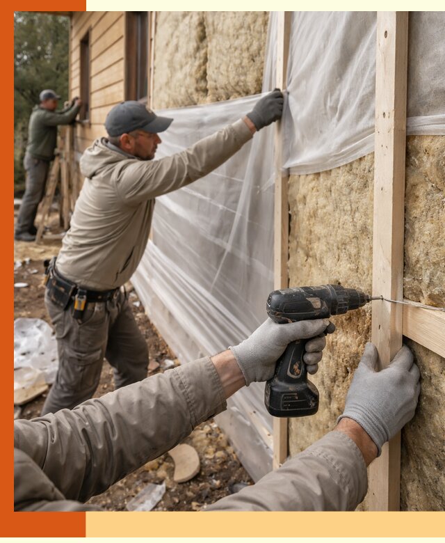 Утепление дома из бруса в Кохме качественно и долговечно