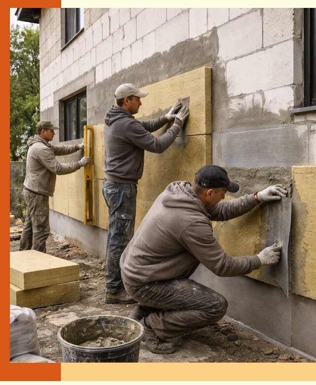 Утепление дома из газобетона в Кохме качественно и долговечно