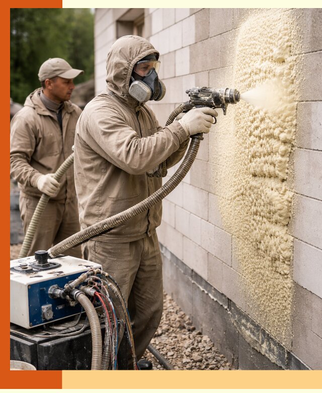 Утепление дома из газобетона ППУ в Кохме — надежная теплоизоляция