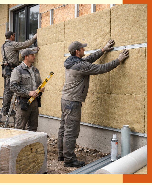 Утепление дома из SIP панелей в Кохме от 6441 руб./м² под ключ | ТепломастерКхм