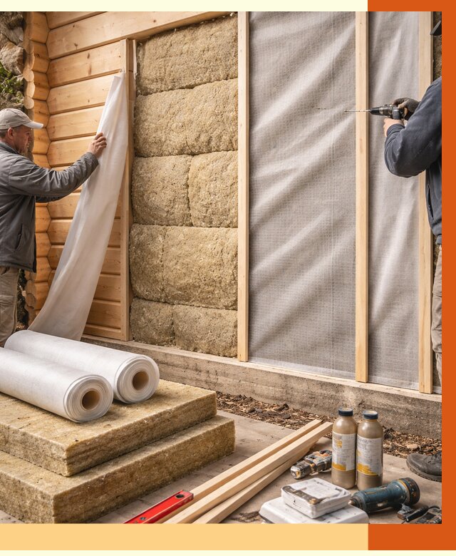 Утепление дома из минибруса в Кохме от 4675 руб/м2 — заказать профессионально | ТепломастерКхм