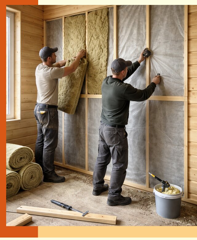 Утепление дома из минибруса в Кохме: комплексные теплоизоляционные работы