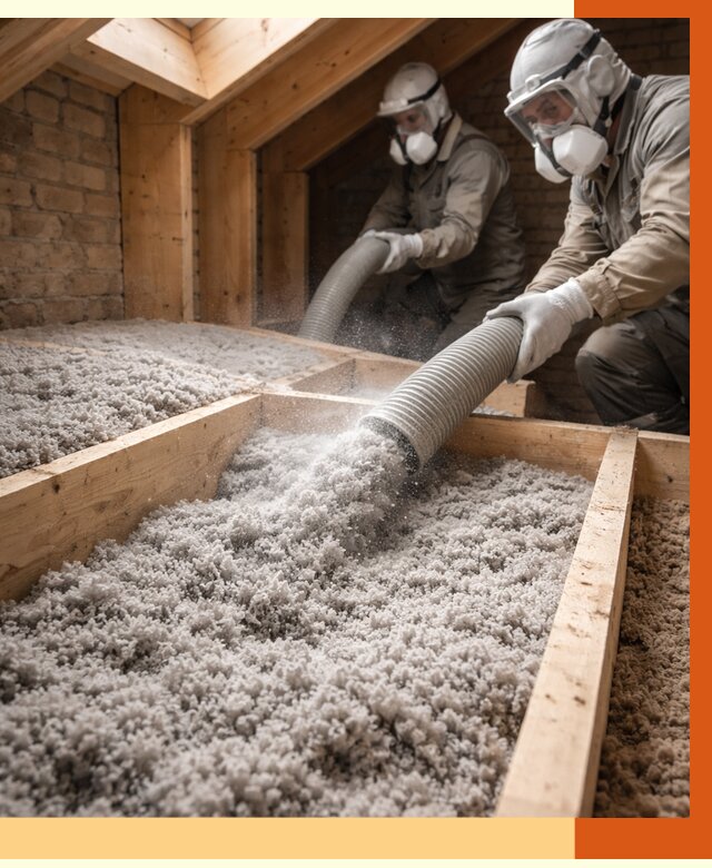 Утепление коттеджа эковатой в Кохме от 2597 руб./м² — комплексная задувка и монтаж | ТепломастерКхм