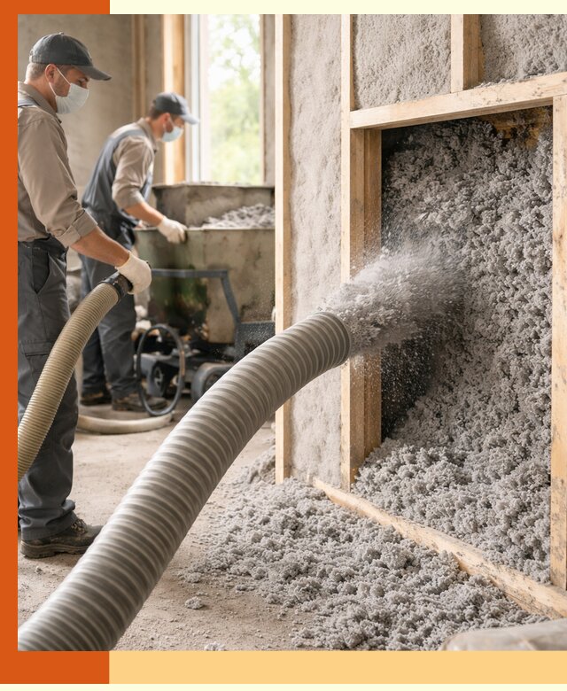 Утепление коттеджа эковатой в Кохме с гарантией качества