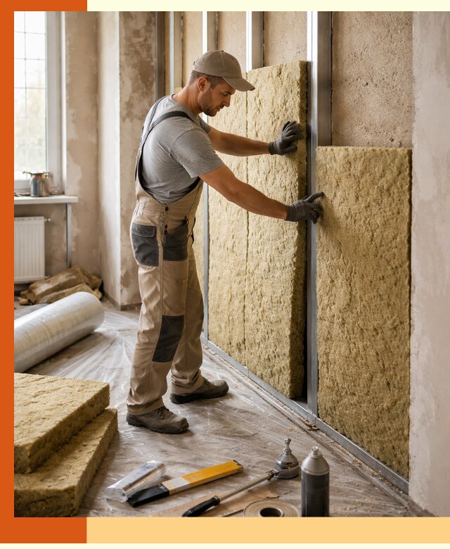 Утепление квартиры в Кохме — комплексная теплоизоляция стен и полов