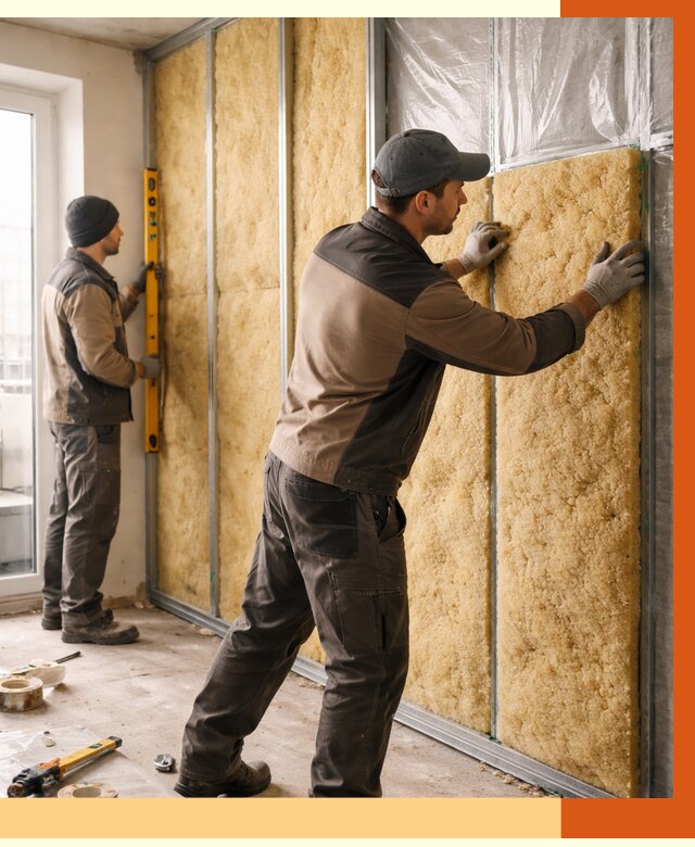 Утепление квартиры изнутри в Кохме от 4519 руб. за м2 | Проф. работы ТепломастерКхм