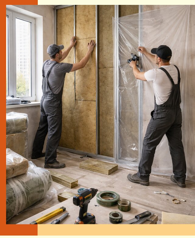 Утепление квартиры изнутри профессионально в Кохме