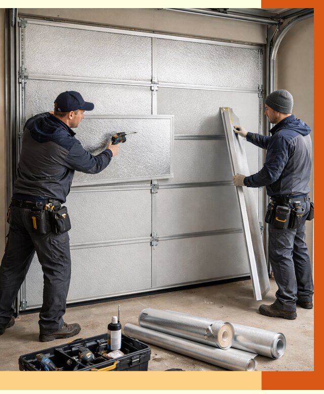 Утепление гаражных ворот в Кохме от 8155 руб/м2 — надежно и быстро | ТепломастерКхм