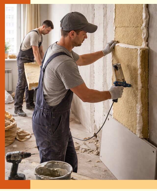 Утепление стен изнутри в Кохме — качественно и эффективно