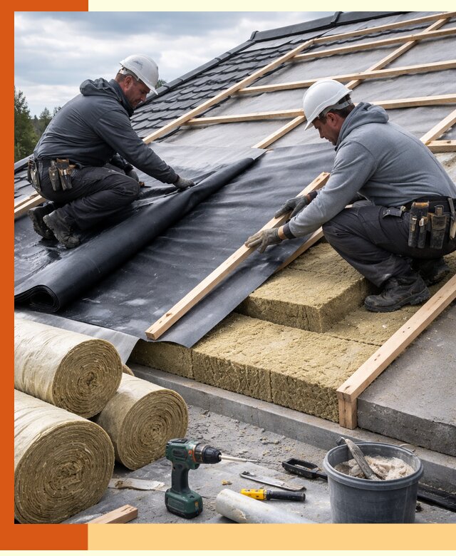 Утепление крыши снаружи в Кохме: профессиональная теплоизоляция