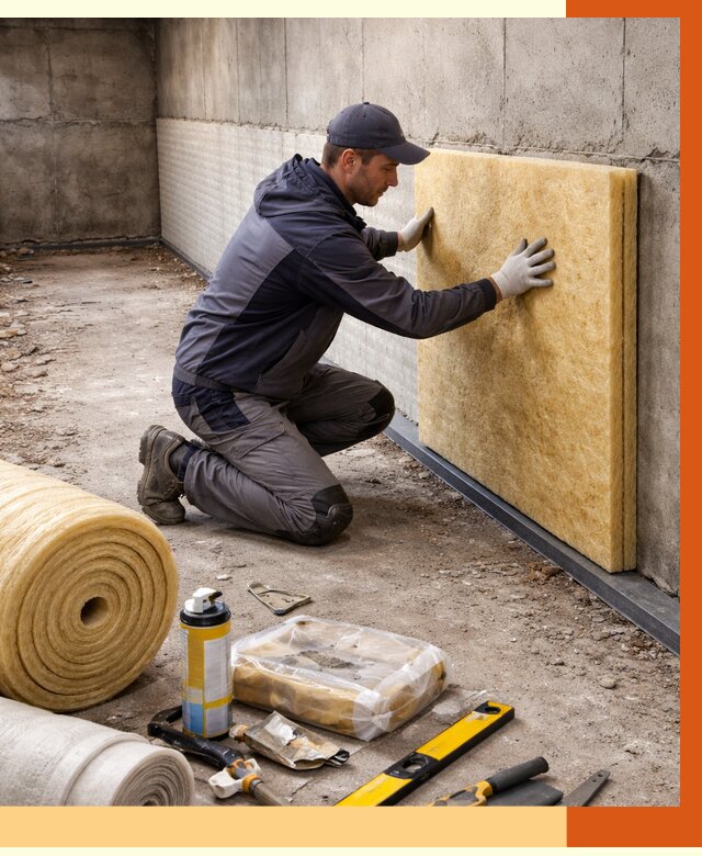 Утепление фундамента изнутри в Кохме от 4363 руб./м2 — работы под ключ | ТепломастерКхм