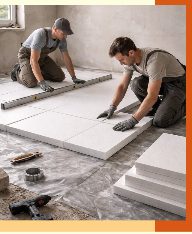 Утепление бетонного пола в Кохме от 2597 руб/м2 — монтаж и цена | ТепломастерКхм