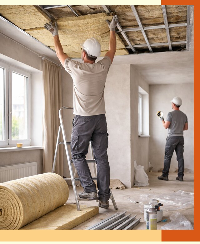 Утепление потолка в частном доме в Кохме от 987 руб./м² — работы под ключ | ТепломастерКхм