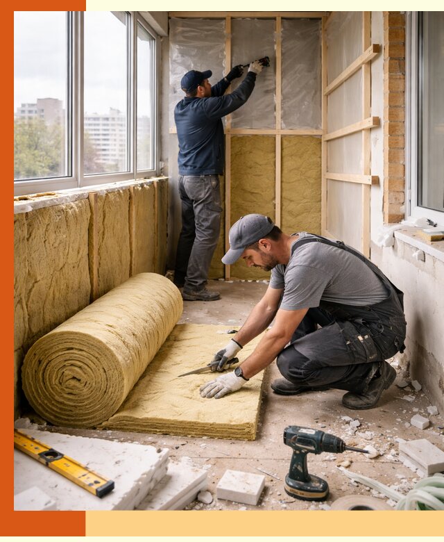 Утепление балкона под ключ в Кохме качественно и быстро