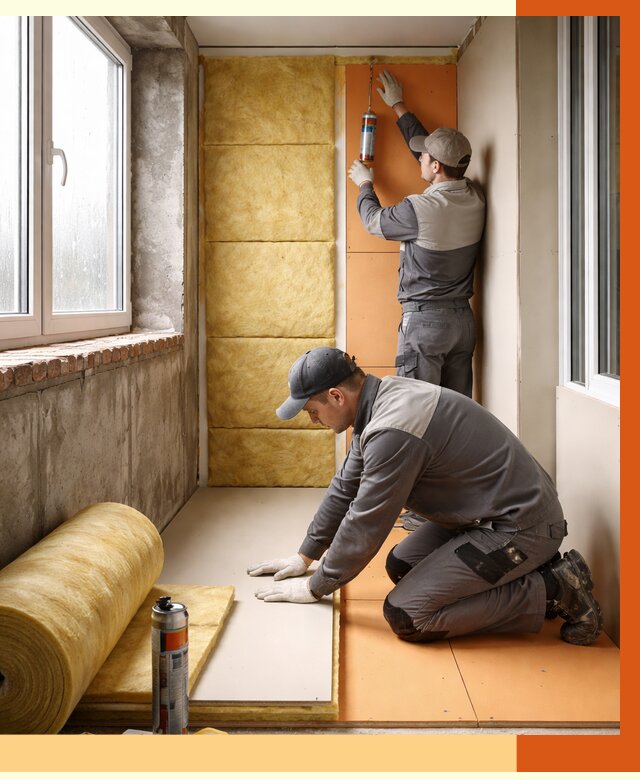 Утепление лоджии под ключ в Кохме от 6752 руб/м2 — комплексное решение | ТепломастерКхм