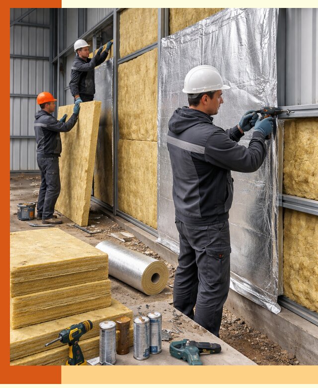 Утепление металлического ангара профессионально в Кохме