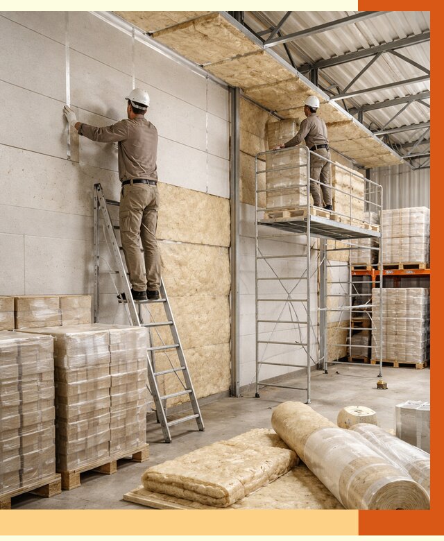 Утепление склада готовой продукции в Кохме от 2026 руб./м2 — комплексно | ТепломастерКхм