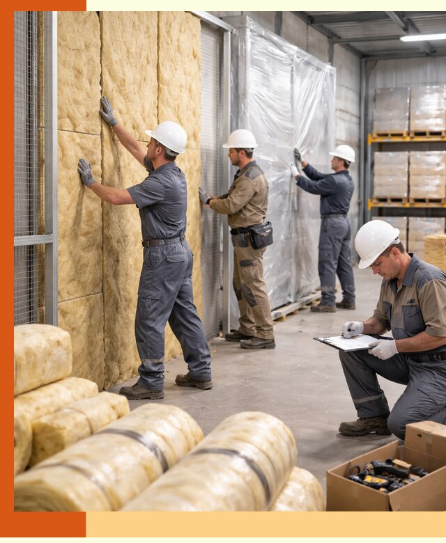 Утепление склада готовой продукции в Кохме качественно и быстро