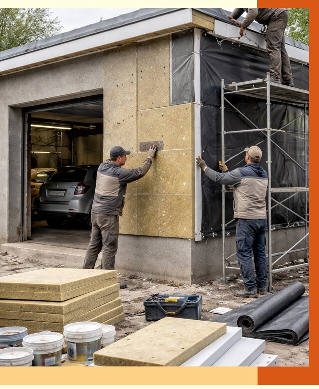 Утепление автосервиса в Кохме ппу, пеноизоляция, от 15063 руб/м2 — ТепломастерКхм