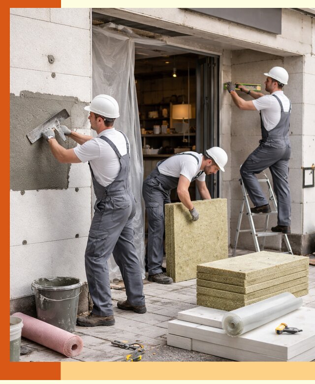 Утепление кафе в Кохме: профессиональная теплоизоляция и монтаж