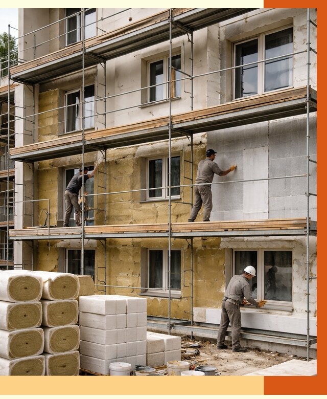 Утепление гостиницы в Кохме от 7479 руб./м2 — комплексно, ППУ, под ключ | ТепломастерКхм