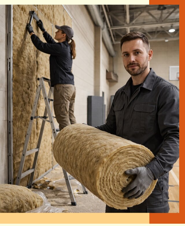 Утепление спортзала в Кохме от 7791 руб/м2 — комплексное утепление под ключ | ТепломастерКхм