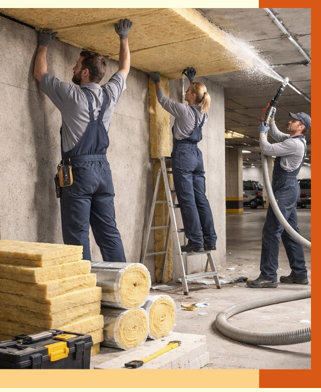 Утепление паркинга в Кохме от 7064 руб./м2 — работы под ключ | ТепломастерКхм