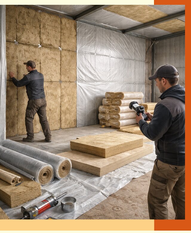 Утепление теплого склада в Кохме под ключ от 11946 руб/м² | ТепломастерКхм