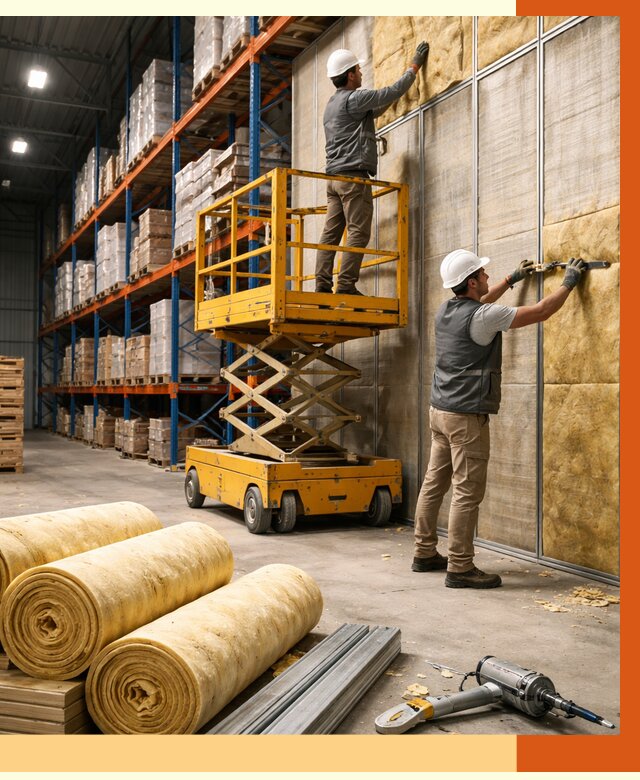 Утепление торгового склада в Кохме от 3324 руб/м2 — комплексно и под ключ | ТепломастерКхм