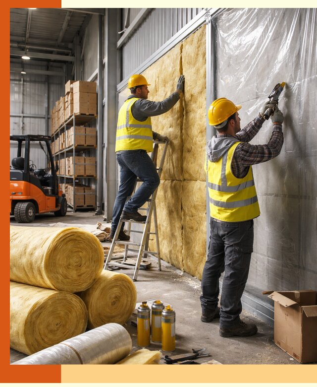 Утепление склада с техникой в Кохме под ключ