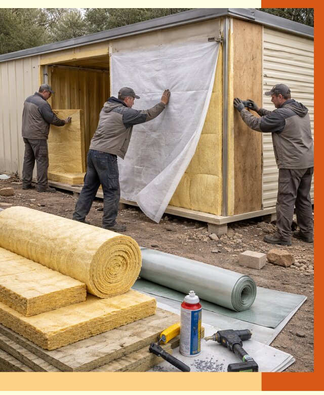 Утепление строительной бытовки в Кохме от 12985 руб. под ключ | ТепломастерКхм