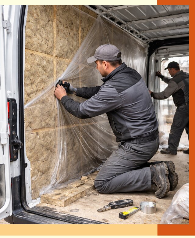 Утепление фургона в Кохме от 17140 руб/м2 — утепление фургона ППУ и кузова | ТепломастерКхм