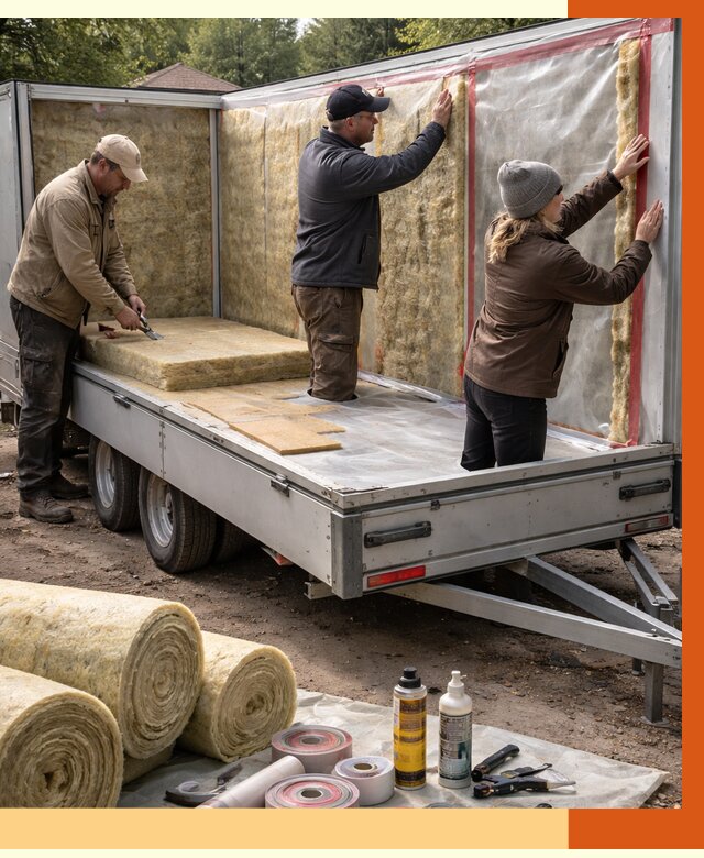 Утепление прицепа в Кохме под ключ от 12985 руб. — комплекс от ТепломастерКхм