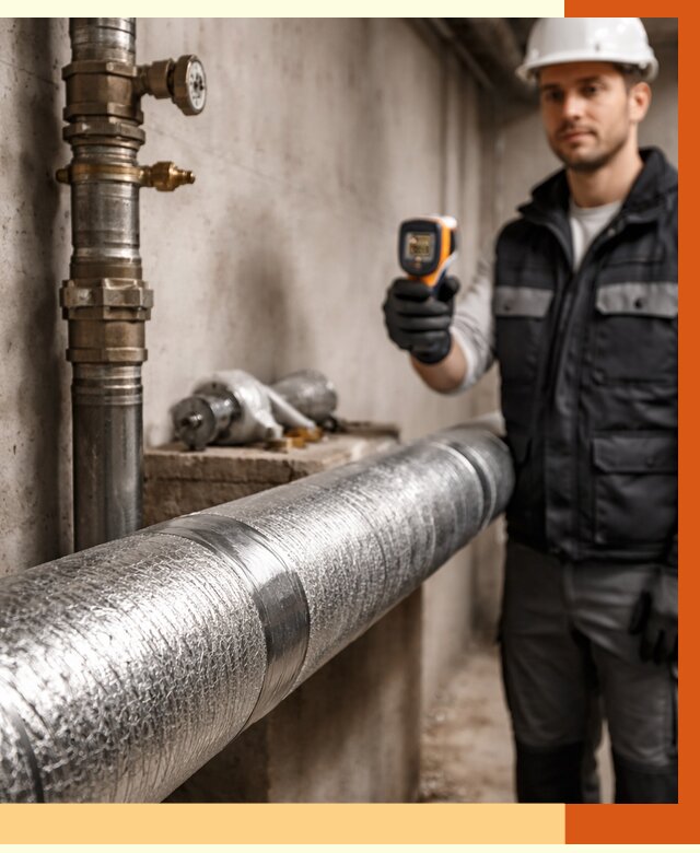 Утепление труб водоснабжения в Кохме от 8830 руб. за м² — услуги ТепломастерКхм