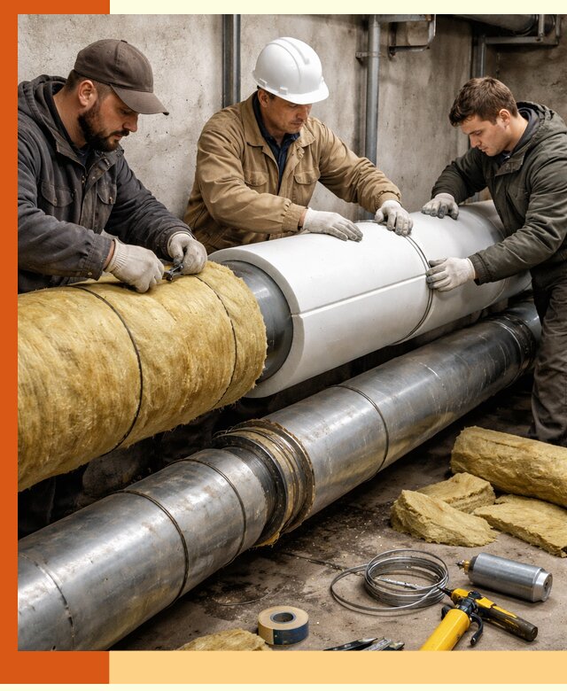 Утепление трубопровода в Кохме с гарантией энергоэффективности