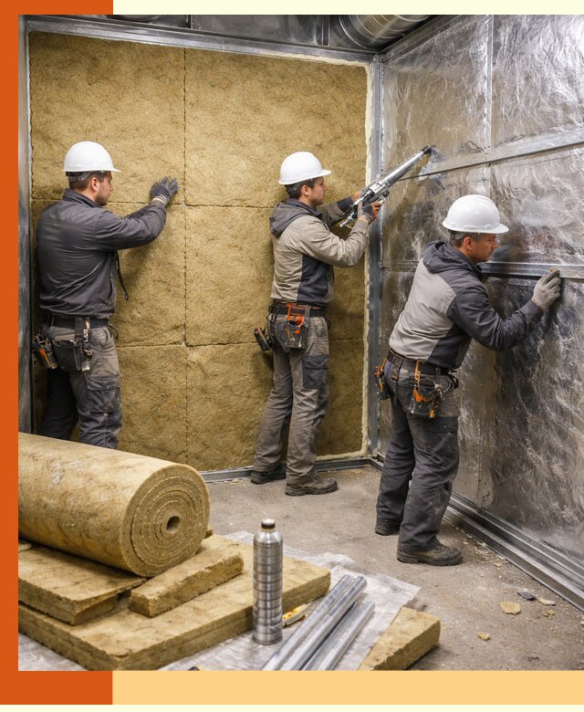 Утепление венткамеры в Кохме — качественная теплоизоляция и шумопоглощение