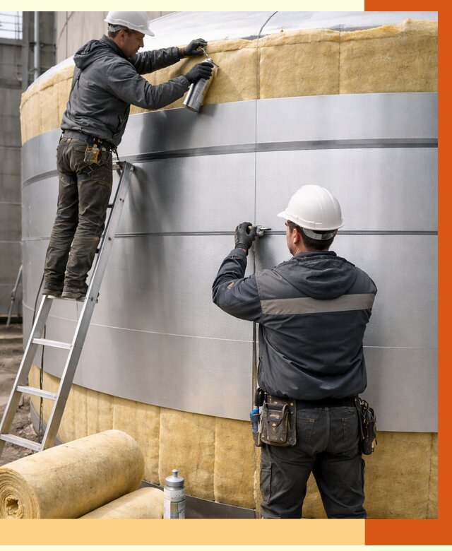 Утепление цистерны в Кохме пенополиуретаном от 15063 руб. под ключ | ТепломастерКхм