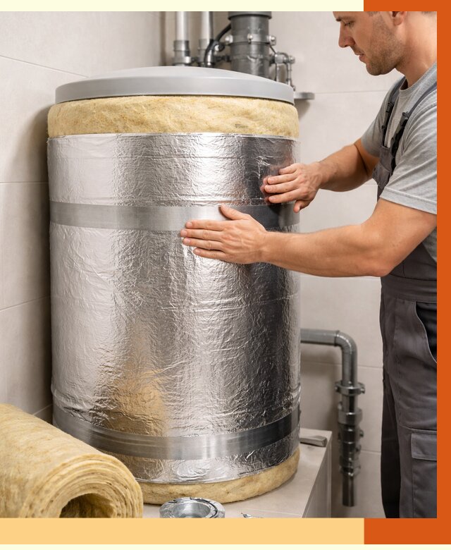 Утепление бойлера в Кохме от 4675 руб. под ключ | Утепление ППУ | ТепломастерКхм