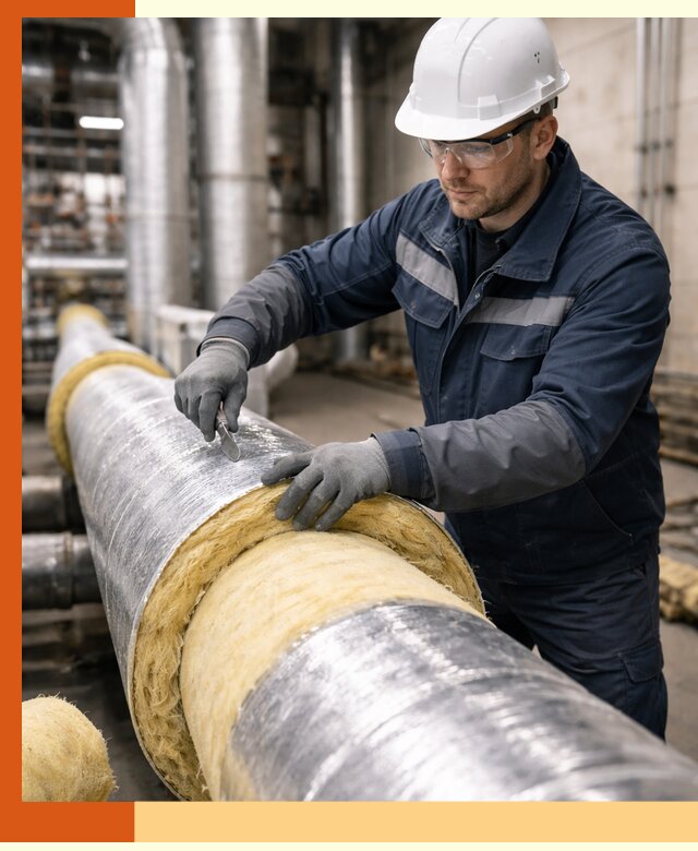 Утепление технологического оборудования и заводских установок в Кохме