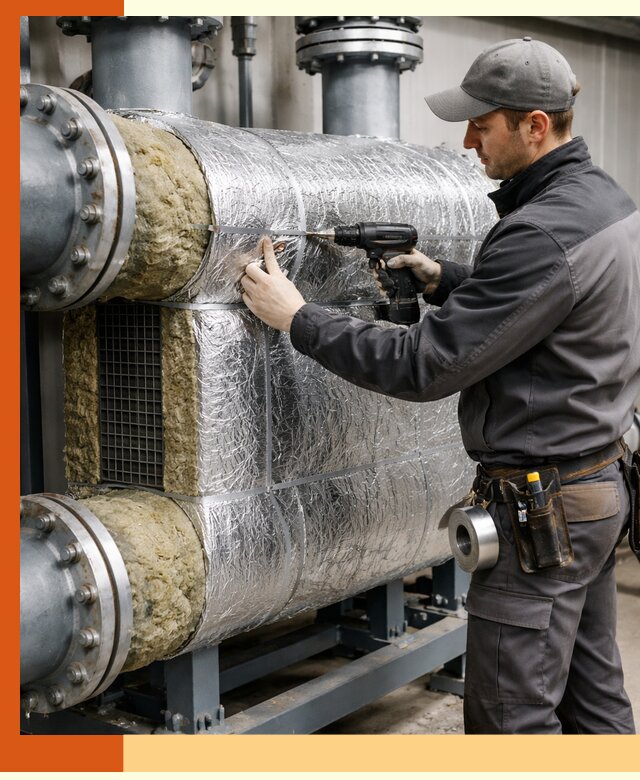 Утепление теплообменника в Кохме — профессиональная теплоизоляция оборудования