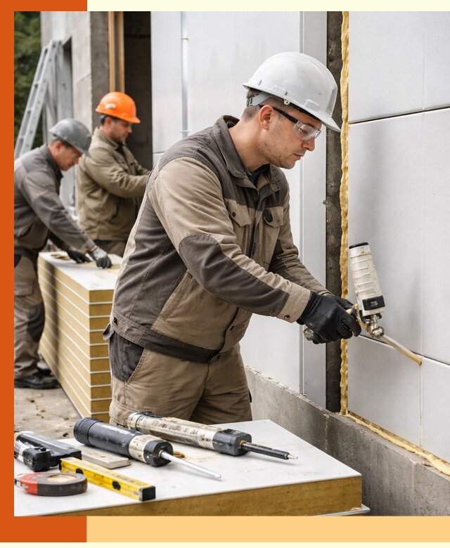 Утепление сэндвич-панелей пенополиуретаном в Кохме