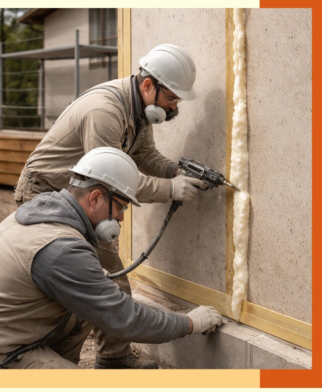 Утепление сип панелей ППУ в Кохме от 4986 руб. под ключ | ТепломастерКхм