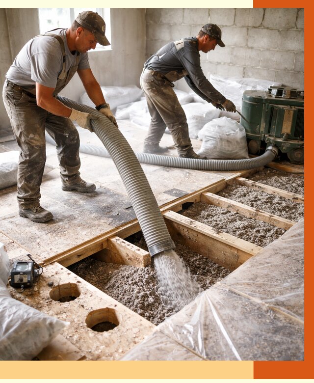 Заполнение пустот перекрытий в Кохме от 4675 руб. под ключ | ТепломастерКхм