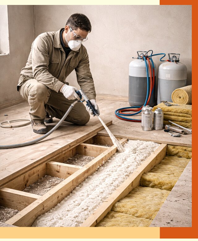 Заполнение полостей межэтажного перекрытия в Кохме от 4363 руб. | ТепломастерКхм