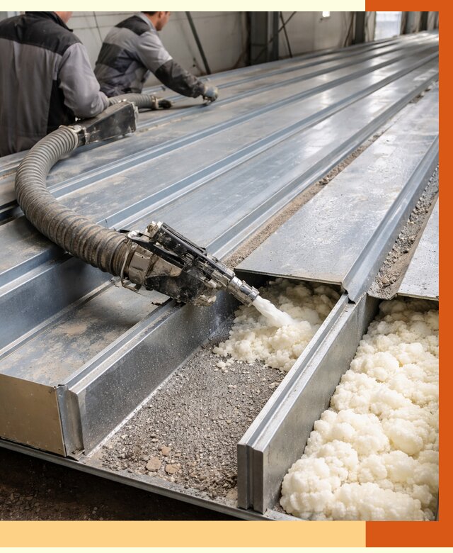 Заполнение пустот кровельных панелей в Кохме от 7479 руб. под ключ | ТепломастерКхм