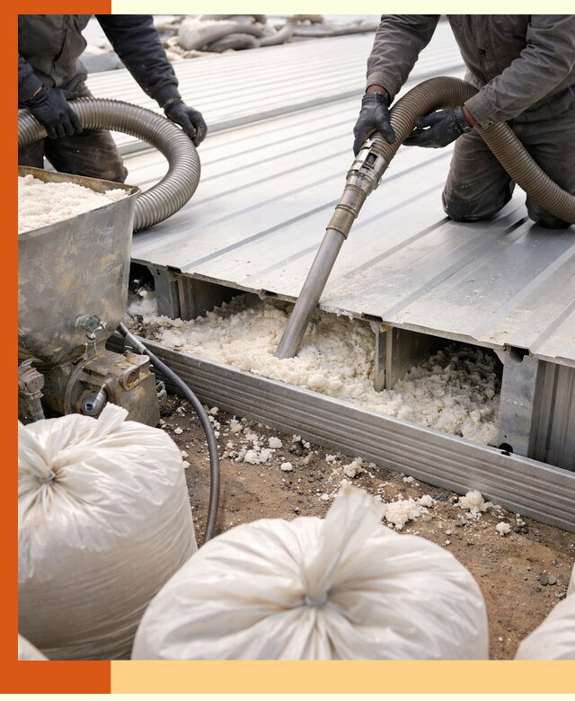 Заполнение пустот кровельных панелей пенными и мокрыми герметиками в Кохме